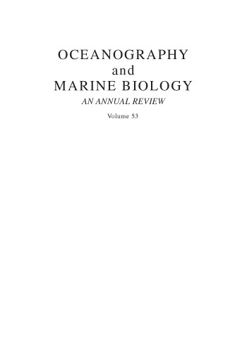 Oceanography and Marine Biology: An Annual Review, Volume 53