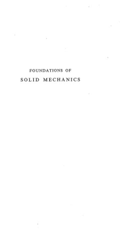 Foundations of solid mechanics