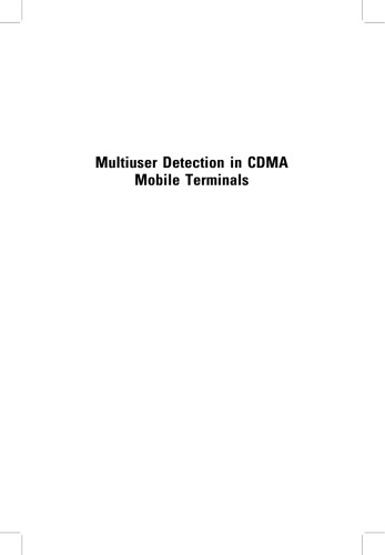 Multiuser Detection in CDMA Mobile Terminals