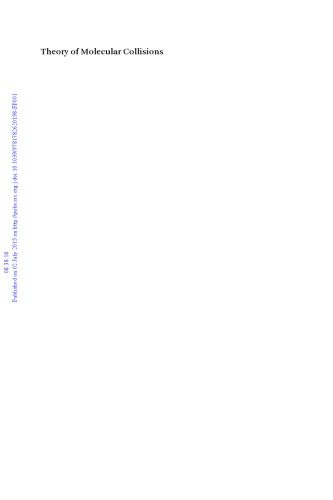 Theory of molecular collisions