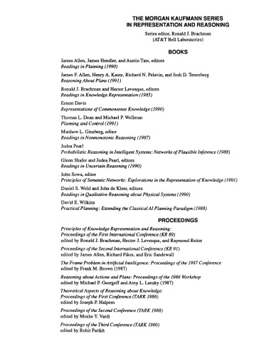 Representations of commonsense knowledge