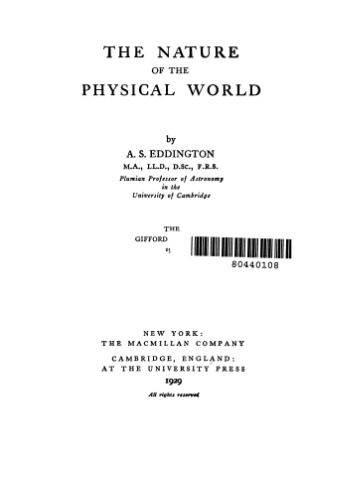 Nature of the Physical World