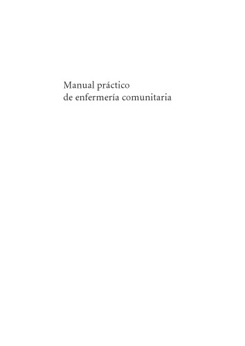 Manual práctico de enfermería comunitaria