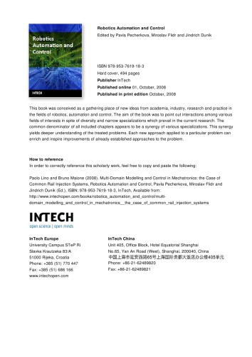 Robotics Automation and Control