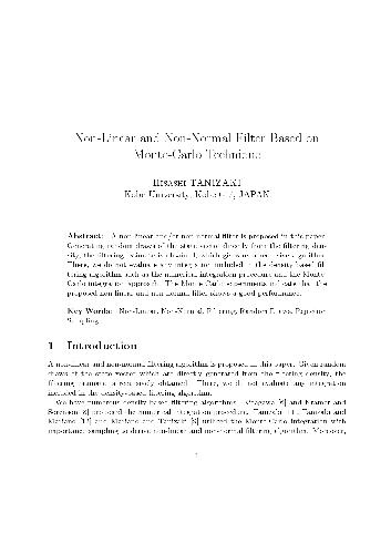 Non-linear and non-normal filter based on Monte-Carlo technique