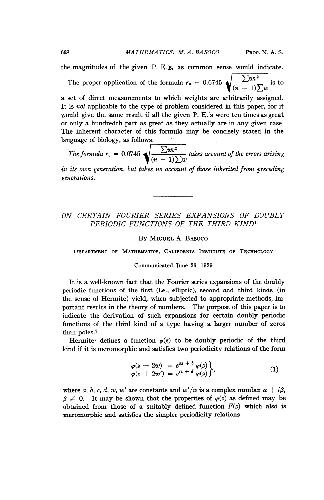 On certain Fourier series expansions of doubly periodic functions of the third kind