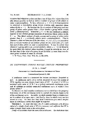 On continuous curves having certain properties