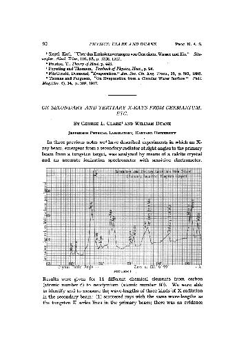 On Secondary and Tertiary X-Rays from Germanium, Etc