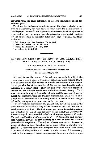 On the Constancy of the Light of Red Stars, with Forty New Variables of This Class