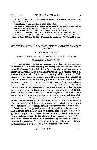 On Thermodynamic Equilibrium in a Static Einstein Universe