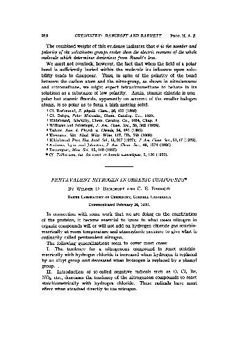 Pentavalent nitrogen in organic compounds