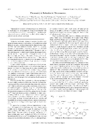 Photocatalytic Reduction in Microreactors