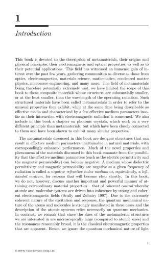 Physics and Applications of Negative Refractive Index Materials