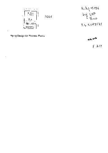 Piping Design for Process Plants