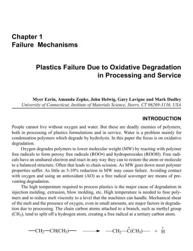Plastics Failure Analysis and Prevention
