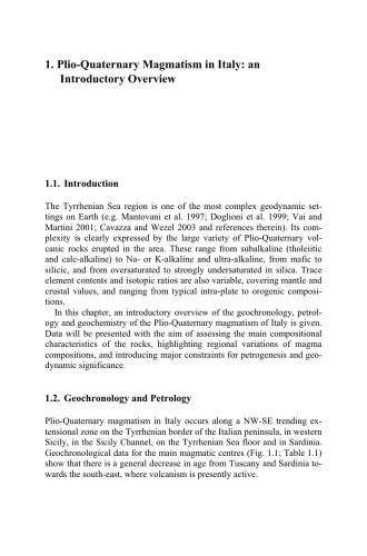 Plio-Quaternary Volcanism in Italy: Petrology, Geochemistry, Geodynamics