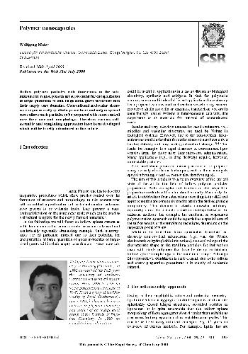 Polymer nanocapsules