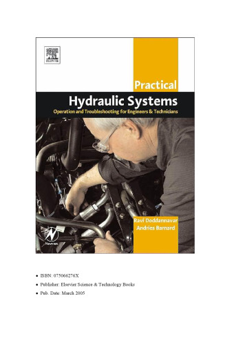 Practical Hydraulic Systems: Operation and Troubleshooting for Engineers and Technicians