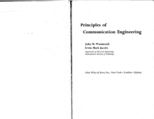 Principles of Communication Engineering