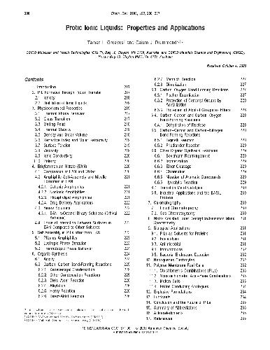 ProticIonic Liquids: Properties and Applications