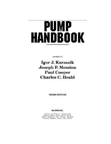 Pump Handbook