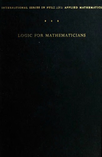 Logic for Mathematicians