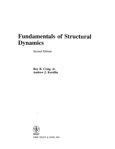 Fundamentals of Structural Dynamics
