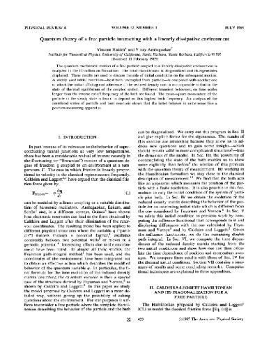 Quantum Theory of a Free Particle Interacting with a Linearly Dissipative Environment