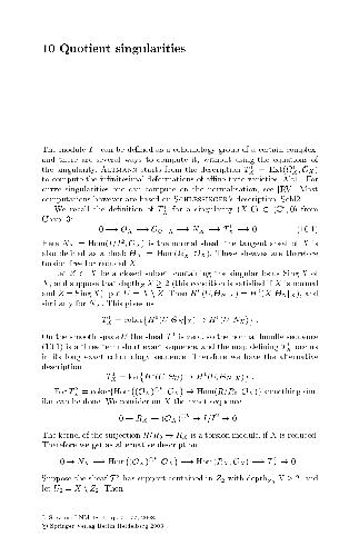 Quotient singularities