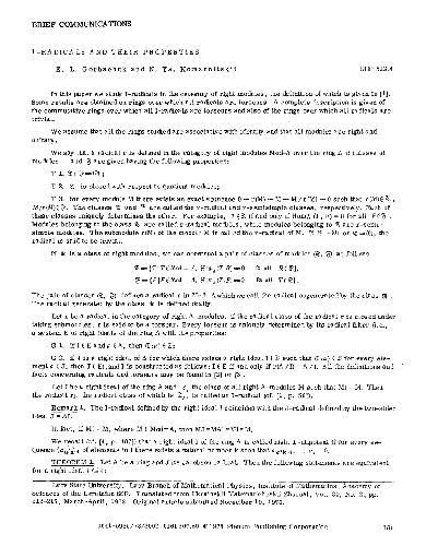 Radicals and their properties