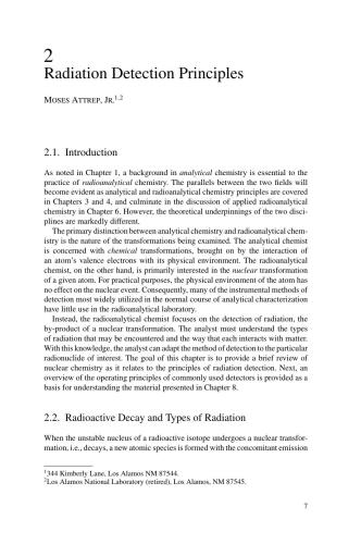 Radioanalytical Chemistry