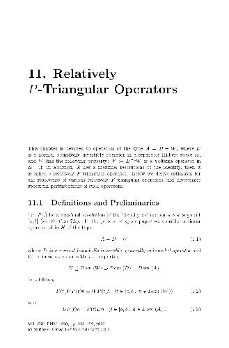 Relatively P-Triangular Operators