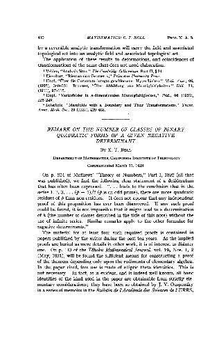 Remark on the Number of Classes of Binary Quadratic Forms of a Given Negative Determinant