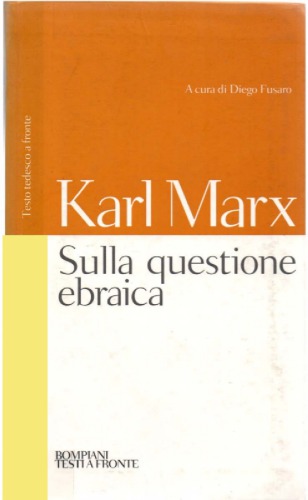 Sulla questione ebraica
