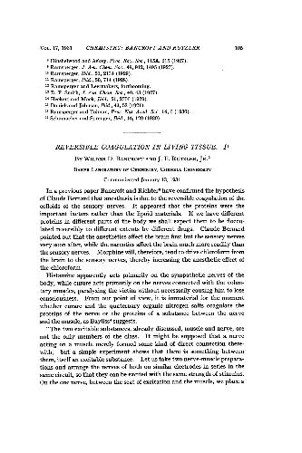 Reversible Coagulation in Living Tissue I