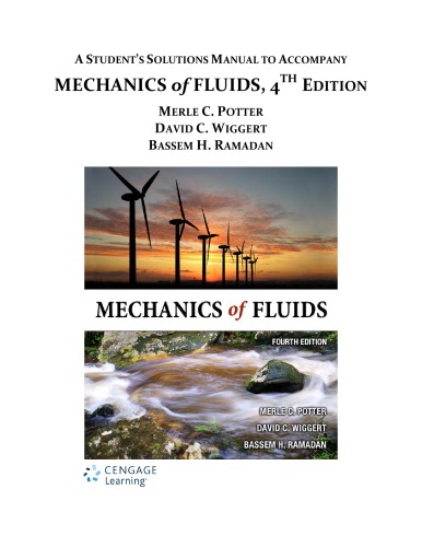 Mechanics of Fluids, Student Solutions Manual