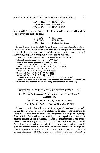 Reversible Coagulation in Living Tissue XI