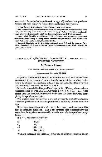 Separable Quadratic Differential Forms and Einstein Solutions