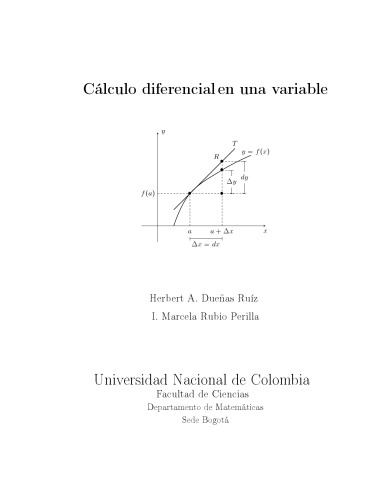 Colección  Notas de clase, Cálculo  diferencial en una variable
