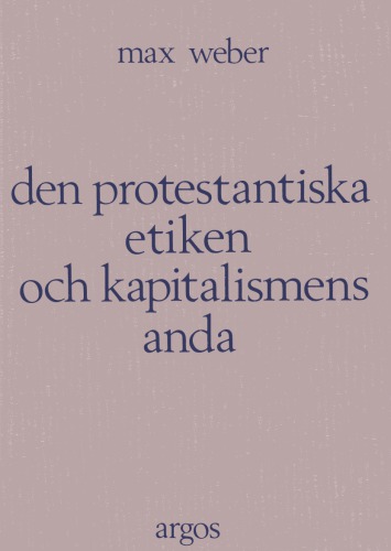 Den protestantiska etiken och kapitalismens anda