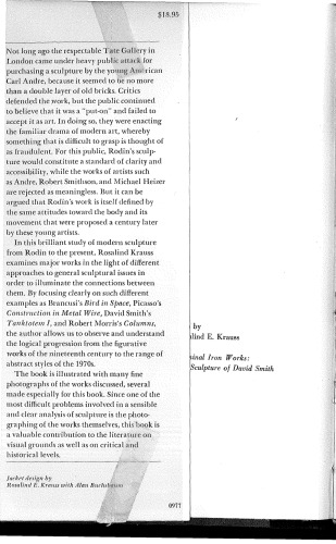 Passages in Modern Sculpture