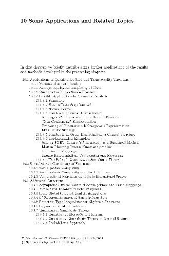 Some Applications and Related Topics