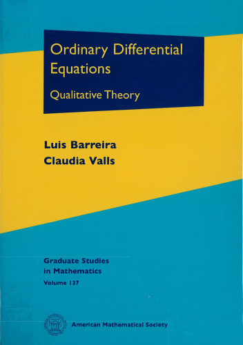 Ordinary Differential Equations: Qualitative Theory