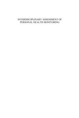 Intedisciplinary assessment of personal health monitoring