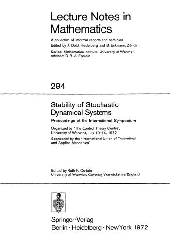 Stability Of Stochastic Dynamical Systems