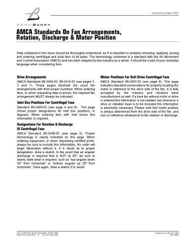 AMCA Standard 99 Handbook