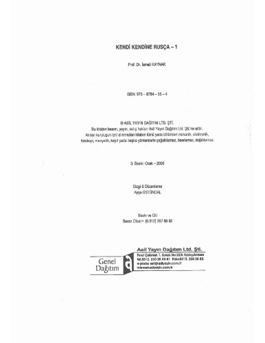 Kendi Kendine Rusça 1