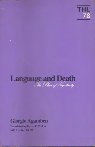 Language and Death: The Place of Negativity