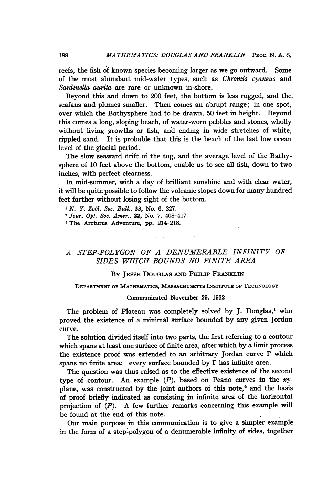 Step-Polygon of a Denumerable Infinity of Sides Which Bounds No Finite Area