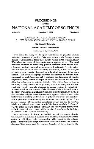 Studies of the Galactic Center I. The Program for Milky Way Variable Stars